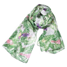 New style unique muslim printed palestine indian head Polyester floral voile Hawaii style scarf